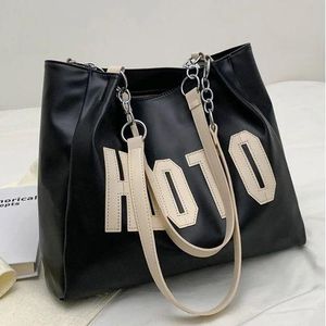 Large Capacity Tote Bag Shoulder Underarm Student Class Commuting Girls
