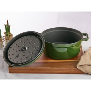 Radiance 28cm Enamelled Green Dutch Oven