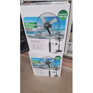 Rechargeable solar fan