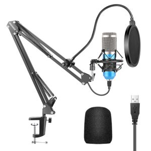 YOTTO USB Microphone 192KHZ/24BIT Condenser Cardioid Microphone Plug & Play  PC Computer Mic for Podcast, Streaming, , Gaming, Recording with Pop  Filter, Mic Stand, Shock Mount