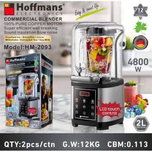 Hoffmans 3L Multifunctional Wall Breaking Commerci-2000Wal Blender-4800w