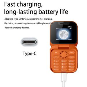 Mtk i17 PRO Mini Foldable Flip Mobile Phone with FM Radio, Magic Voice Changer, Dual SIM, Camera.