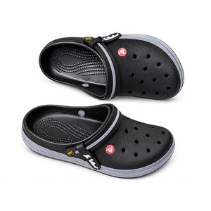 Lightweight Rubber Clogs Slip-On – Black & White