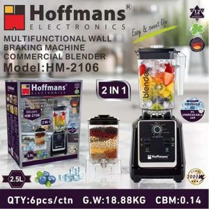 Hoffmans 2-in-1 Multifunctional Wall Breaking Commercial Blender-2.5L