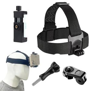 Head Strap Phone Mount  – Adjustable Headband Cell Phone Holder Mounting Bracket for Action Cameras and Smartphones
