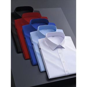 5in1 Corporate Men's Plain Long Sleeve Shirts For Man-White,Wine,Sky-Blue,Blue And Black