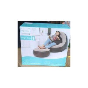 Inflatable Sofa Lazy Couch Bag Chair With Footstool