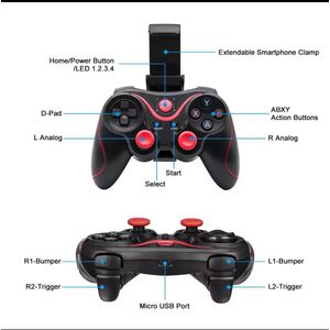 X3 Wireless Bluetooth Game Controller – Wireless Gamepad for PC, Android, iPhone, TV Box & Tablet