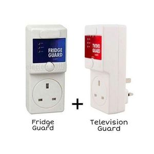 2-in-1 Voltage Protector Set – Fridge Guard & TV Guard Surge Protector with Automatic Delay Function