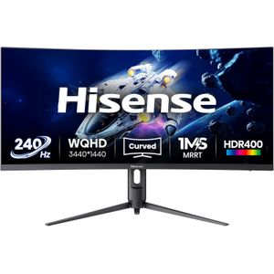 Hisense 34g6q 34-inches 2k 240hz, Wqhd 3440x1440p Curved Gaming Monitor With Built-in Speaker