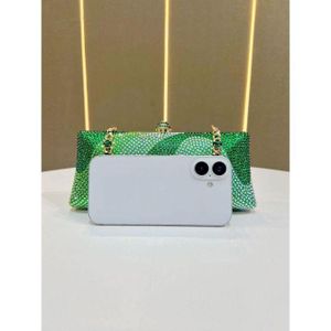 PARTY BRIDAL MINI PURSES/WALLET CHAIN BAG - Party Bags Chic Handbags Stylish Accessories Bags Shiny Wedding Bags Elegant Rhinestone Shiny Purse Bridal Clutches Glamour Accessories Purse/Bags for Wedding/Dinner Dates Bags