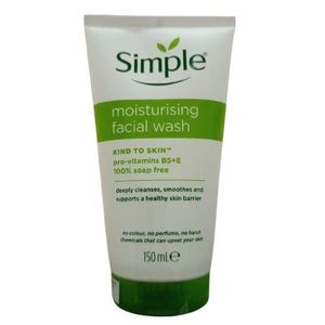 Simple Moisturising Facial Wash 150ml – Hydrating Cleanser for Soft & Healthy Skin (Soap-Free)