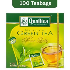 Qualitea Premium Quality Natural Green Tea – 100 Tea Bags