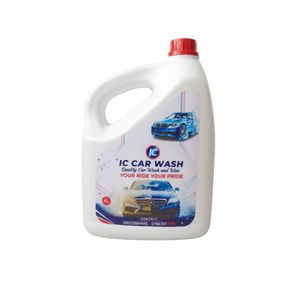 IC Car Wash Liquid Soap and Wax Polisher - 4 Liters 