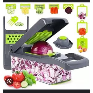 Mueller 4-Blade Onion Chopper, Vegetable Chopper, Grape Cutter