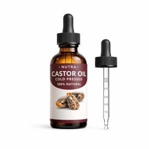 100ml Organic Castor Oil Cold Pressed dropper bottle 100% Pure & Natural – Hexane Free, USDA Organic – Castor Oil for Hair Growth, Eyelashes, Eyebrows, Skin & Massage – Glass Dropper Bottle