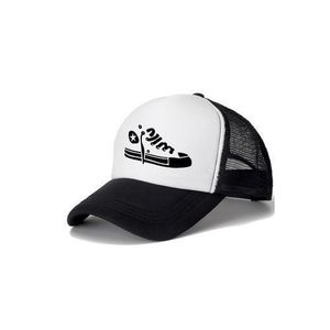Drip On Drip Baseball/Face Cap BLACK AND WHITE