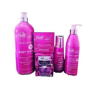Glo Halfcast Glow Cast HALF CAST SET BOTH LOTION SERUM FACE CREAMS AND SHOWER GEL 