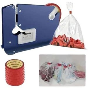 Snacks Bread Bag Neck Sealer Machine is a compact bag-taping tool designed to quickly and securely seal plastic bags using adhesive tape. Ideal for bread, snacks, produce, and other packaged foods.