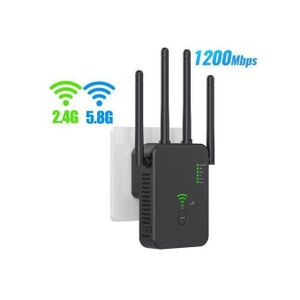 Wireless WiFi Repeater 1200Mbps Wifi Booster Dual-Band 2.4G 5G WiFi Extender 802.11ac Gigabit WiFi Amplifier WPS Router