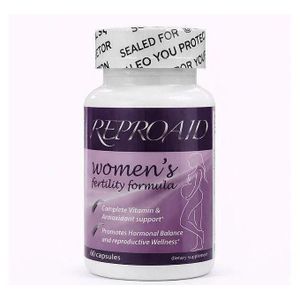 Reproaid Women's Fertility Formula - Complete Vitamin & Antioxidant Support - Promotes Hormonal Balance & Reproductive Wellness - Dietary Supplement - 60 Capsules