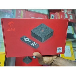 Airtel Android Smart Tv Box Plus Unlimited Browsing For A Month rechargeable battery 