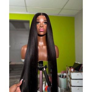 Bussdown Wig Smooth Straight T-Part Frontal Wig 26 Inches