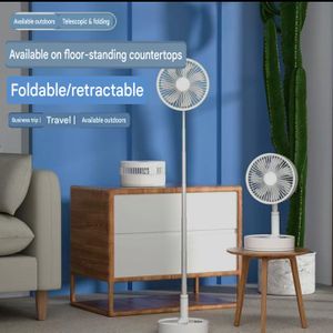 Rechargeable Foldable Fan With 7200mAh Battery Capacity, Adjustable Height 
