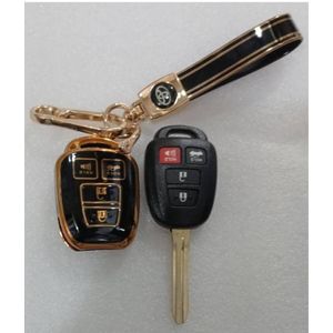 Toyota 4 buttons key shell + key protective case cover + key holder