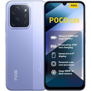 Poco C85 - 6.9" (256GB/8GB) 4G Dual SIM, 6000mAh - Purple