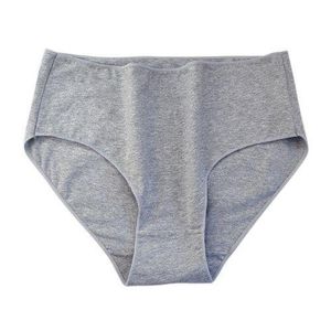 ONIBENZ 2pcs Grey & Blue Chic High-Cut Cotton Panties for women VPL-Free, Breathable & Stretchable (95% Cotton/5% Spandex)