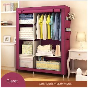 Large Capacity Fabric Wardrobe, Removable Wardrobe Cabinet