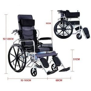 Wheel Up Multipurpose Executive Collapsible Commode wheelchair -with Orthopedic Footrest and Collapsible Backrest