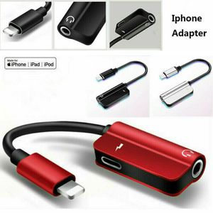 Double Adaptateur Prise Jack/Lightning pour IPHONE 8 Audio 3.5mm Cable 2 en  1 Chargeur APPLE - Couleur:ROSE