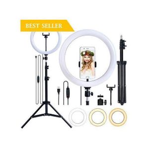 Big 10 Inches Automatic Led Ringlight With Stand And A Phone/camera holder