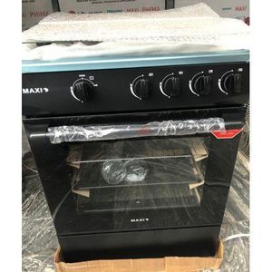 Maxi 60x60 4B Gas Cooker Black Glass Top With Auto Ignition-MAXIST60MG4G088.