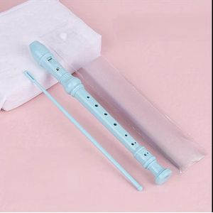 Flute Recorder - with Cleaning Kit, Thumb Rest, Cloth Bag, Fingering Chart. Student, Children, Music.