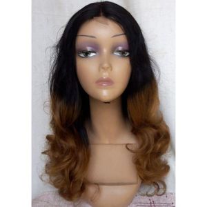 2tone Bouncy Body Curly Wig With Closure T1B/30