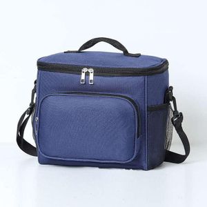 Insulated Lunch Bag with a Detachable Shoulder Strap