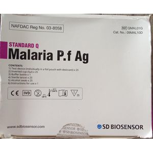 Malaria P.f Ag- 25Cassettes