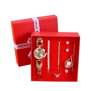 7in1 Female WristWatch Gift Set For Her Birthday wedding corporate Gift Set For Women