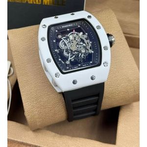 Swiss HIGH Quality Replica Richard Millle RM055 Skeleton Dial White Ceramic Watch