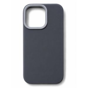 iPhone 15 Pro Soft Silicone Phone Case with Light Blue Camera Ring – Slim Shockproof Protective Cover