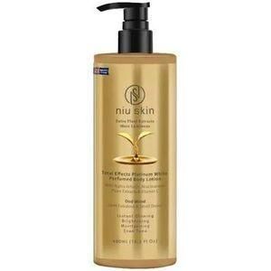 Niu Total Effects Platinum White Perfumed Body Lotion.