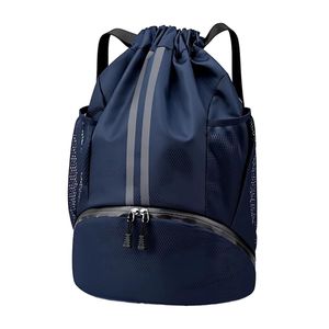 Howala Waterproof Sports Backpack in Navy Blue, Universal for Sports and Outdoors, with Adjustable Strap and Shoe Compartment, Ideal for School, Gym , Outing Fitness and Hiking