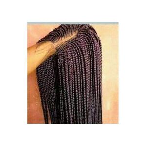 Center Braided Ghana Weaving Wig With Closure