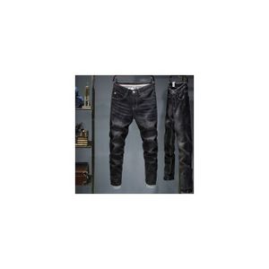Dark Stock Black Jean Trouser For Men