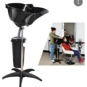 Professional quality standing washing hair basin shampoo with bucket water working station salon 