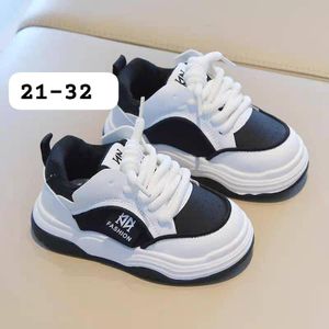 Kids Casual Sneakers – Breathable Lightweight Sports Shoes for Boys & Girls – Black & White