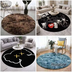 Fluffy Round Shaggy Area Rug 